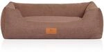 Knuffelwuff Hundebett Lotte Lichtbraun M-L 85x63cm