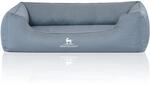 Knuffelwuff orthop&auml;disches Hundebett Leon Hellblau XXL 120x85cm