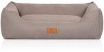 Knuffelwuff Hundebett Lotte Lichtgrau M-L 85x63cm