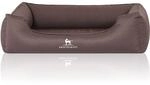 Knuffelwuff orthop&auml;disches Hundebett Leon Graubraun XXL 120x85cm