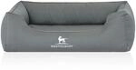 Knuffelwuff orthop&auml;disches Hundebett Leon Petrol M-L 85x63cm