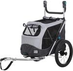 Trixie Fahrrad-Anh&auml;nger f&uuml;r Hunde grau
