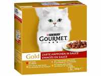 Gourmet 12132226, GOURMET Gold Zarte Häppchen in Sauce Mixpaket 8x85g,...