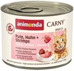 animonda Carny Adult Pute, Huhn und Shrimps 6x200g