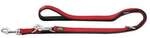 Hunter verstellbare F&uuml;hrleine Neopren Rot/Schwarz 25/200