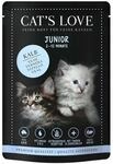 Cat's Love Nassfutter Junior Kalb mit Eierschalen und Lachs&ouml;l 12x85g