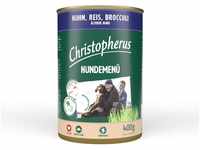 Christopherus Hundemenü Senior mit Huhn, Reis und Broccoli 12x400g