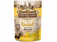 Carnilove Cat Pouch Ragout - Rabbit enriched with Marigold for Kittens 24x85g
