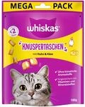WHISKAS Knuspertaschen mit Huhn und K&auml;se 4x180g