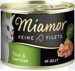 Miamor Katzen-Nassfutter Feine Filets in Jelly Thunfisch und Gem&uuml;se 12x185g