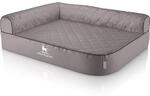 Knuffelwuff orthop&auml;disches Eck Hundebett Winslow Links Grau L