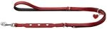 Hunter verstellbare Leine Love rot/schwarz 13/200