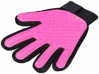 Trixie Fellpflege-Handschuh pink und schwarz