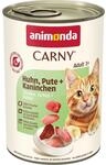 animonda Carny Adult Huhn, Pute und Kaninchen 6x400g