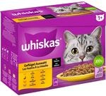 WHISKAS Multipack 1+ Gefl&uuml;gel Auswahl in Sauce 12x85g