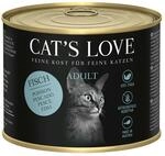 Cat's Love Nassfutter Fisch Pur mit Distel&ouml;l und Petersilie 6x200g