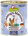 GranataPet Liebling&rsquo;s Mahlzeit Wei&szlig;fisch und Gefl&uuml;gel 6x800g