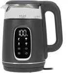 Adler AD 1305gs Wasserkocher Glas, LED-Anzeige, Temperaturreglung, 1,7L...