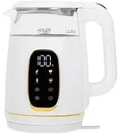 Adler AD 1305wg Wasserkocher 1,7L mit Temperatureinstellung wei&szlig;/gold