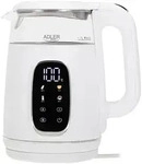 Adler AD 1305ws Wasserkocher 1,7L mit Temperatureinstellung wei&szlig; / silber