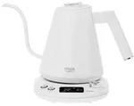 Adler AD 1349w Wasserkocher wei&szlig; 1L mit langem Ausguss u. Temperatureinstellung