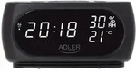 Adler AD 1186 Wecker mit Thermometer schwarz