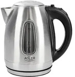 Adler AD 1223 Wasserkocher Edelstahl 1,7 L 2200 W LED-Anzeige