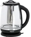 Camry CR 1290 Wasserkocher Glas mit Temperatureinstellung 2 L 2200 Watt