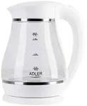 Adler AD 1274 Wasserkocher Glas 1,7L wei&szlig;