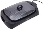 Adler AD 6610 Elektrogrill Tischgrill mit Glasdeckel 2 Grillfl&auml;chen flach/gekerbt