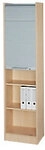 Hammerbacher Rollladenschrank Braun, Silber 500 x 400 x 2.004 mm 4907061