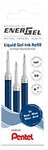 Pentel EnerGel Tintenrollermine 0,4 mm Blau 3 St&uuml;ck 1206620