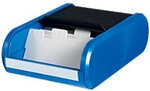 helit Visitenkartenbox H6218093 DIN A8 300 Karten Blau, Schwarz 13,6 x 24 x 6,7 cm