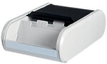 helit Visitenkartenbox H6218098 DIN A8 300 Karten Lichtgrau, Schwarz 13,6 x 24 x 6,7