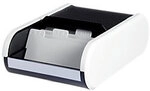 helit Visitenkartenbox DIN A8 300 Karten Schwarz, Wei&szlig; 13,6 x 24,2 x 6,7 cm 4926429