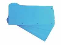 OXFORD Duo Blanko Trennstreifen Spezial Blau Blau Pappkarton 4 Löcher 60 Stück