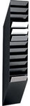 DURABLE Flexiboxx Prospekthalter DIN A4 Polystyrol Schwarz 24 x 13,5 x 111,5 cm