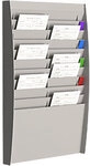 Paperflow DIN A4 Prospektst&auml;nder Grau Polystyrol A4V2X10.02 54,4 (B) x 86,5 (H) cm