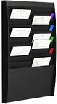 Paperflow DIN A4 Prospekthalter H&auml;ngend Schwarz A4V2x10.01 54,4 (B) x 86,5 (H) cm 20