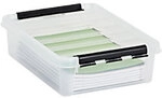 SmartStore Classic Kunststoff Aufbewahrungbox 8 L Mit Deckel Transparent 30 x 40 x 11