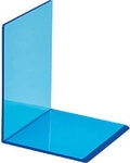 Maul Buchst&uuml;tzen Acryl Blau 10 x 10 x 13 cm 2 St&uuml;ck