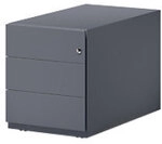 Bisley Rollcontainer Note mit seitlicher Griffleiste und drei Universalschubladen &agrave;