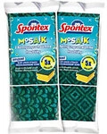 Spontex Mosaic Schwamm 1,2 x 4 x 2,5 cm Gr&uuml;n 3 St&uuml;ck 1265271
