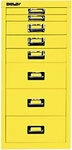 Bisley Schubladenschrank 8 Sch&uuml;be Gelb 279 x 380 x 590 mm 1016208