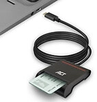 ACT USB-C Leseger&auml;t f&uuml;r eID oder Chipkarte AC6020 Schwarz 1227539