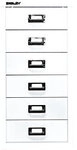 Bisley Schubladenschrank 6 Sch&uuml;be Verkehrswei&szlig; 279 x 380 x 590 mm 1016190
