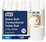Tork Premium T4 Toilettenpapier 4-lagig 110406 42 St&uuml;ck &agrave; 150 Blatt 1291793