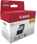 Canon CLI-581 Tintenpatrone 2103C007 Schwarz, Cyan, Magenta, Gelb Multipack 4 St&uuml;ck