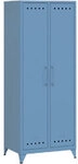 Bisley Fern Garderobe Metall 700 x 510 x 1.800 mm Blau 1178262