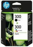 HP 300 Original Tintenpatrone CN637EE Schwarz, Cyan, Magenta, Gelb Multipack 2 St&uuml;ck